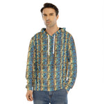 Egyptian Eye Of Horus Pattern Print Men's Velvet Pullover Hoodie