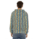 Egyptian Eye Of Horus Pattern Print Men's Velvet Pullover Hoodie
