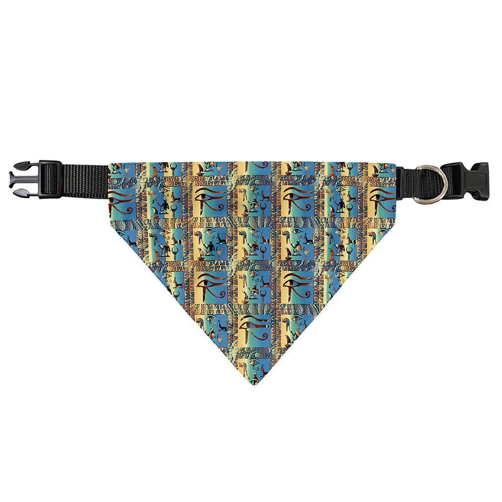 Egyptian Eye Of Horus Pattern Print Over The Collar Dog Bandana