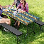 Egyptian Eye Of Horus Pattern Print Picnic Table Cover