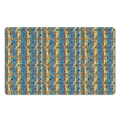 Egyptian Eye Of Horus Pattern Print Polyester Doormat