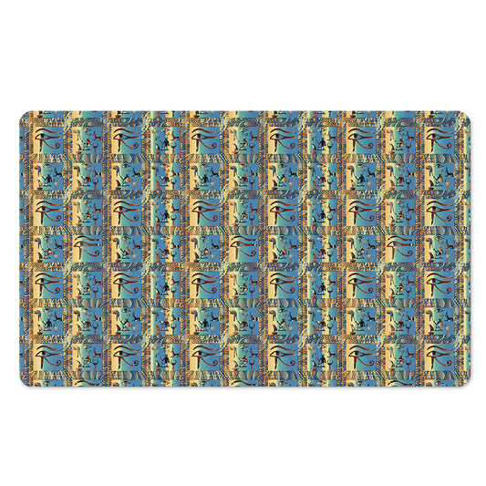 Egyptian Eye Of Horus Pattern Print Polyester Doormat