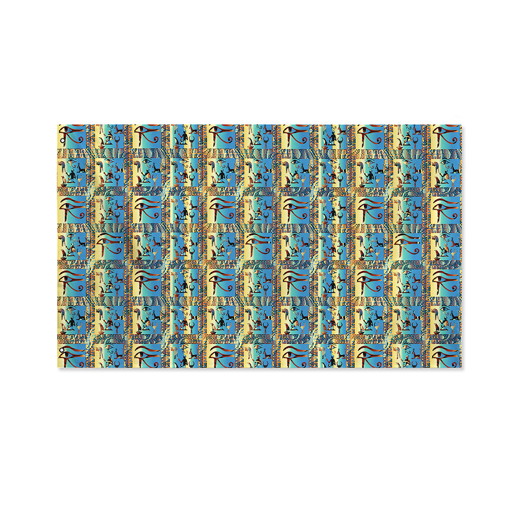Egyptian Eye Of Horus Pattern Print Polyester Flag