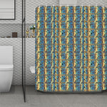 Egyptian Eye Of Horus Pattern Print Polyester Shower Curtain