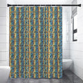 Egyptian Eye Of Horus Pattern Print Premium Shower Curtain
