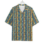 Egyptian Eye Of Horus Pattern Print Rayon Hawaiian Shirt