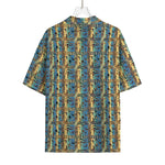 Egyptian Eye Of Horus Pattern Print Rayon Hawaiian Shirt