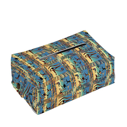 Egyptian Eye Of Horus Pattern Print Rectangle Tissue Box Cover