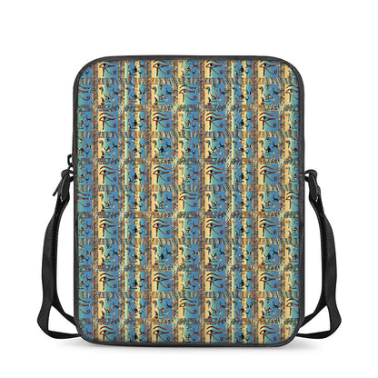 Egyptian Eye Of Horus Pattern Print Rectangular Crossbody Bag
