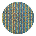 Egyptian Eye Of Horus Pattern Print Round Blanket