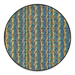 Egyptian Eye Of Horus Pattern Print Round Floor Mat