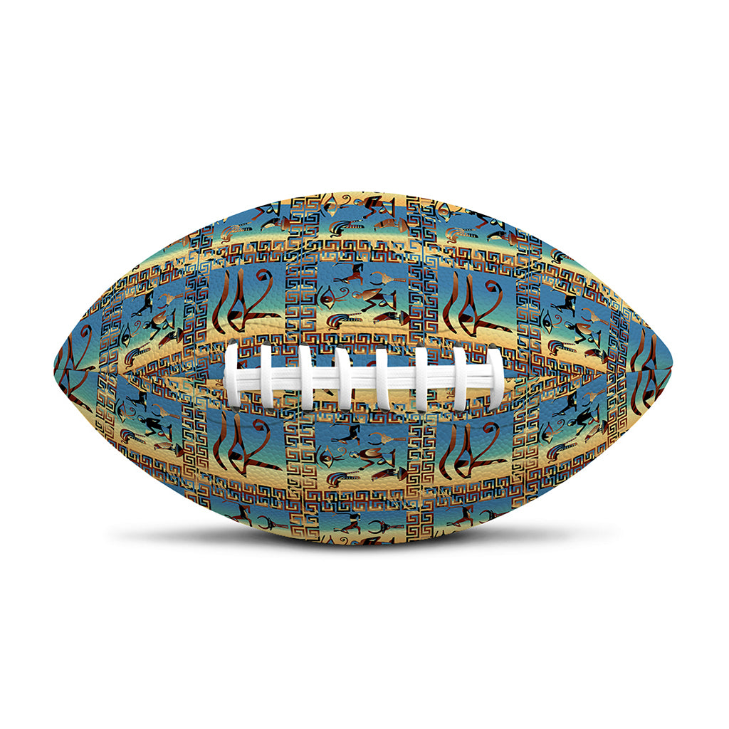 Egyptian Eye Of Horus Pattern Print Rugby Ball