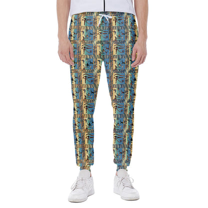 Egyptian Eye Of Horus Pattern Print Scuba Joggers