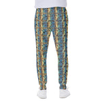Egyptian Eye Of Horus Pattern Print Scuba Joggers