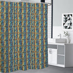 Egyptian Eye Of Horus Pattern Print Shower Curtain