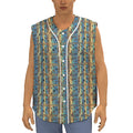 Egyptian Eye Of Horus Pattern Print Sleeveless Baseball Jersey