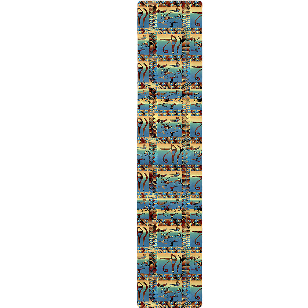 Egyptian Eye Of Horus Pattern Print Table Runner