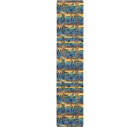 Egyptian Eye Of Horus Pattern Print Table Runner