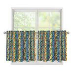 Egyptian Eye Of Horus Pattern Print Tier Curtains
