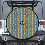 Egyptian Eye Of Horus Pattern Print Tire Cover With Camera Hole
