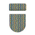 Egyptian Eye Of Horus Pattern Print Toilet Lid And Tank Cover Set