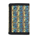 Egyptian Eye Of Horus Pattern Print Trifold Wallet