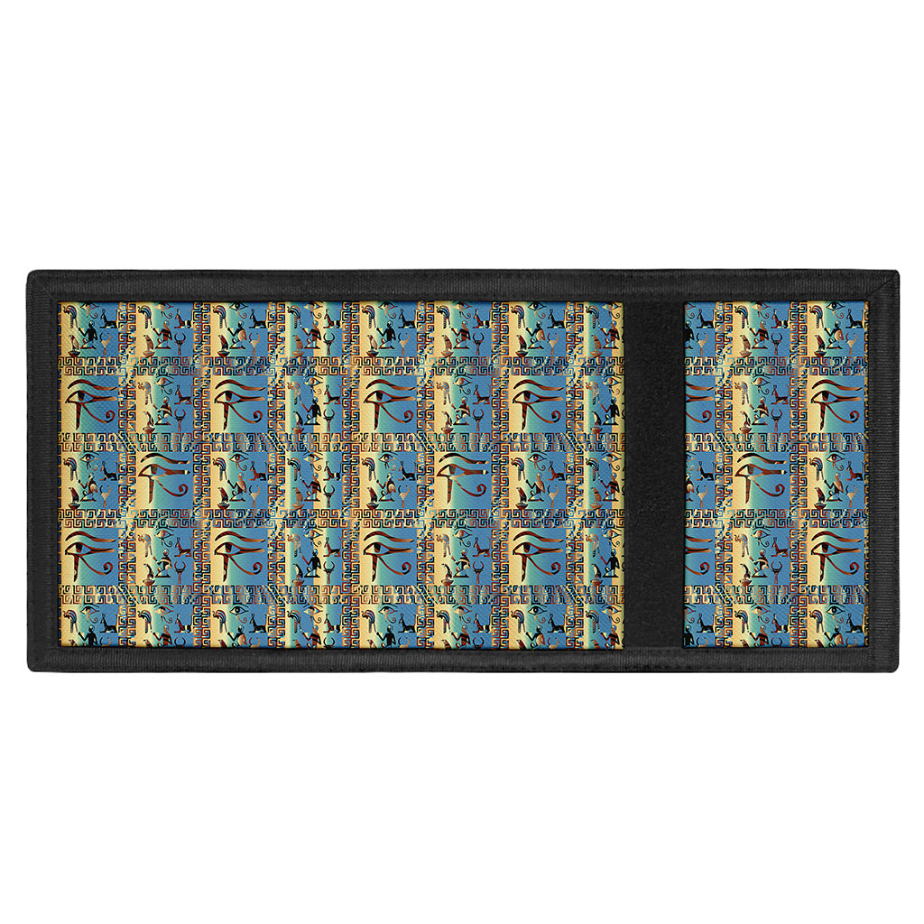 Egyptian Eye Of Horus Pattern Print Trifold Wallet