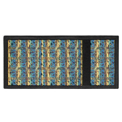 Egyptian Eye Of Horus Pattern Print Trifold Wallet