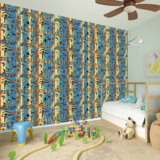 Egyptian Eye Of Horus Pattern Print Wall Sticker