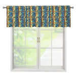 Egyptian Eye Of Horus Pattern Print Window Valance