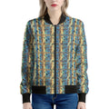 Egyptian Eye Of Horus Pattern Print Women's Bomber Jacket