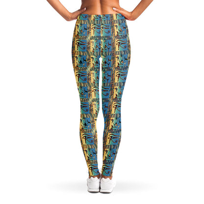 Egyptian Eye Of Horus Pattern Print Women's Leggings