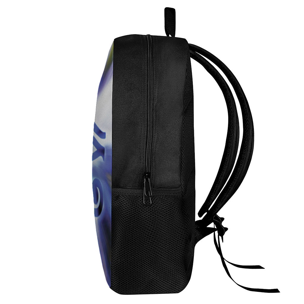 Egyptian Eye Of Horus Print 17 Inch Backpack