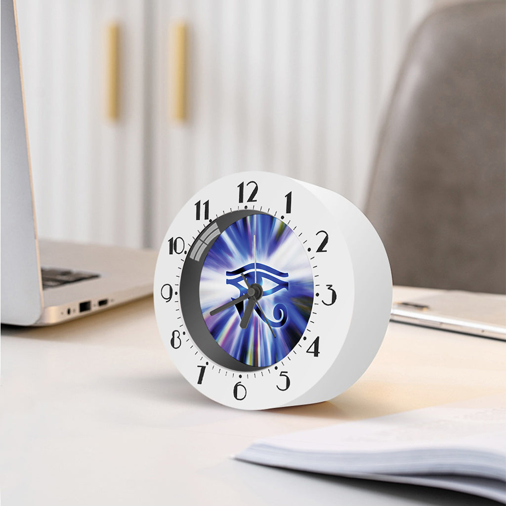 Egyptian Eye Of Horus Print Alarm Clock