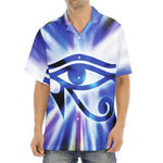 Egyptian Eye Of Horus Print Aloha Shirt