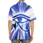 Egyptian Eye Of Horus Print Aloha Shirt