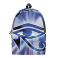 Egyptian Eye Of Horus Print School Backpack