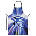 Egyptian Eye Of Horus Print Bib Apron With Pocket