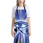 Egyptian Eye Of Horus Print Bib Apron With Pocket