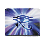 Egyptian Eye Of Horus Print Bifold Wallet