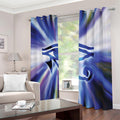 Egyptian Eye Of Horus Print Dimout Grommet Curtains