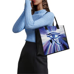 Egyptian Eye Of Horus Print Canvas Tote Bag