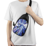 Egyptian Eye Of Horus Print Chest Bag