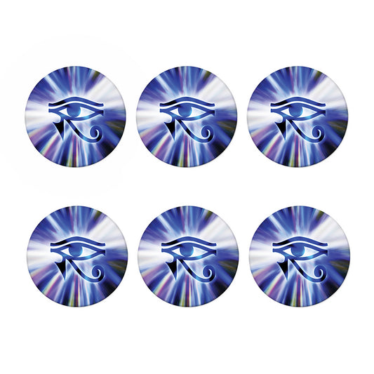 Egyptian Eye Of Horus Print Coaster Set