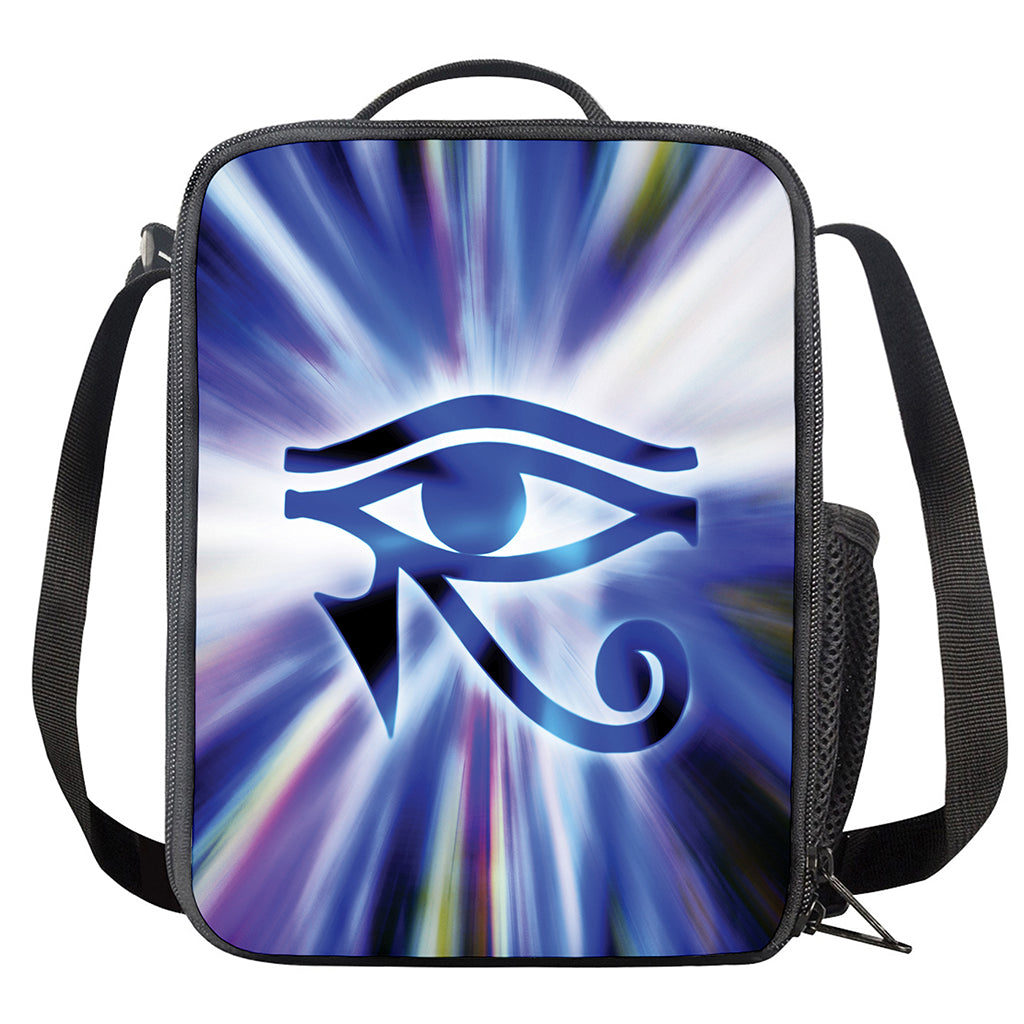 Egyptian Eye Of Horus Print Crossbody Lunch Bag