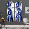 Egyptian Eye Of Horus Print Grommet Curtain Panels