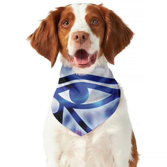 Egyptian Eye Of Horus Print Dog Bandana