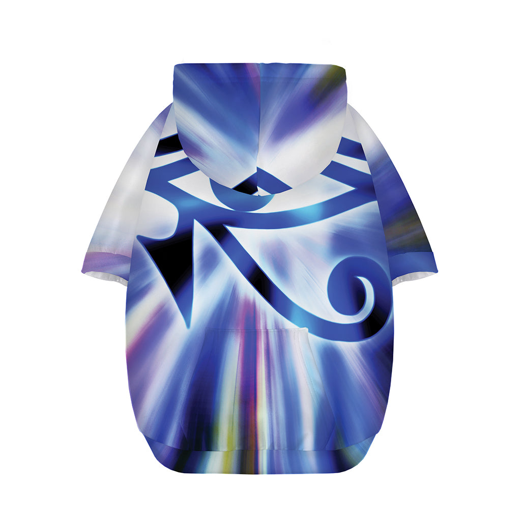 Egyptian Eye Of Horus Print Dog Zip Up Hoodie