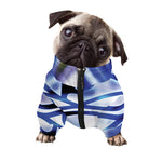 Egyptian Eye Of Horus Print Dog Zip Up Jacket