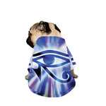Egyptian Eye Of Horus Print Dog Zip Up Jacket